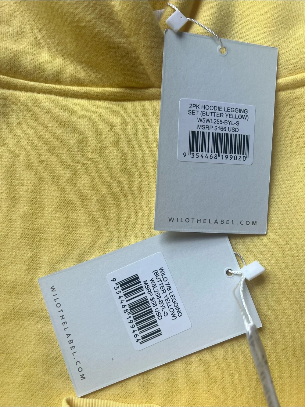 WILO Yellow Hoodie and Legging Set - Picture 3 of 4